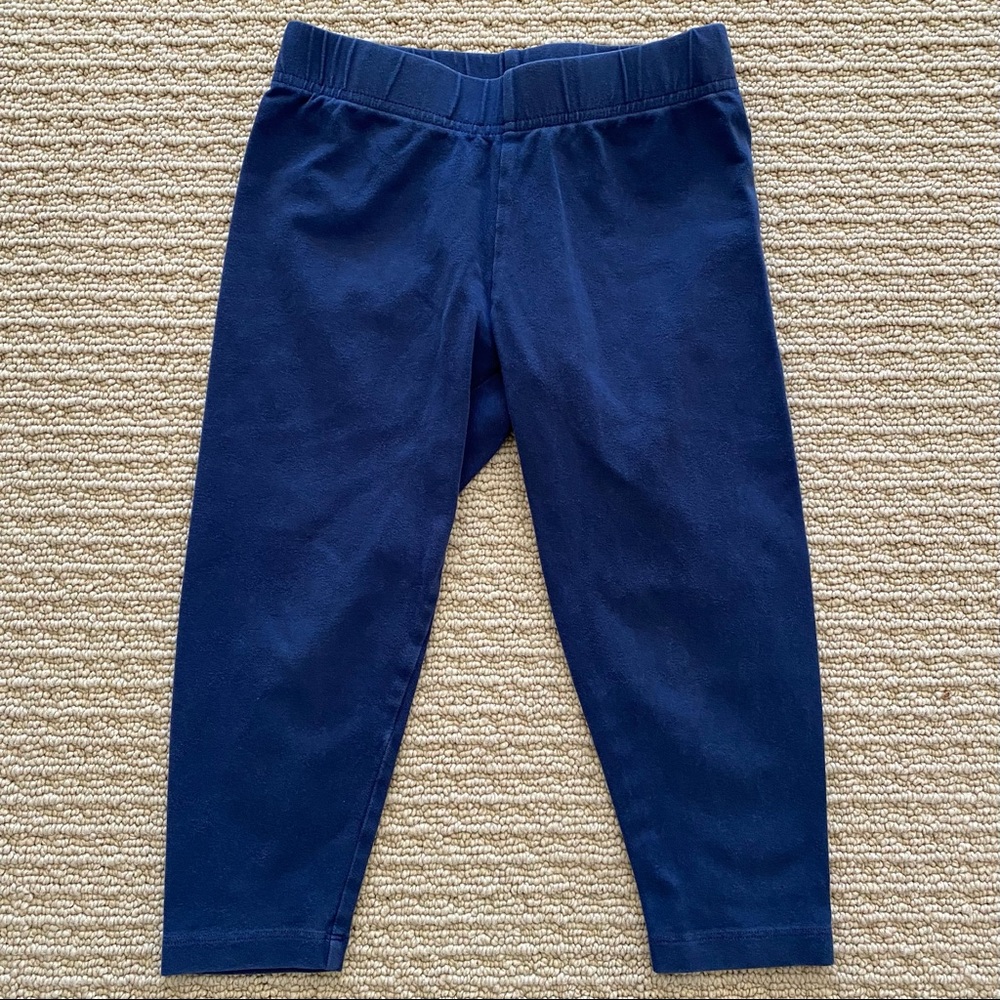 EUC! Lands End Cropped Capri Blue Leggings, S/7-8